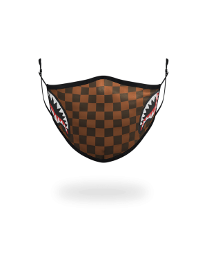 ADULT SHARKS IN PARIS SIDE SHARK FORM-FITTING FACE MASK