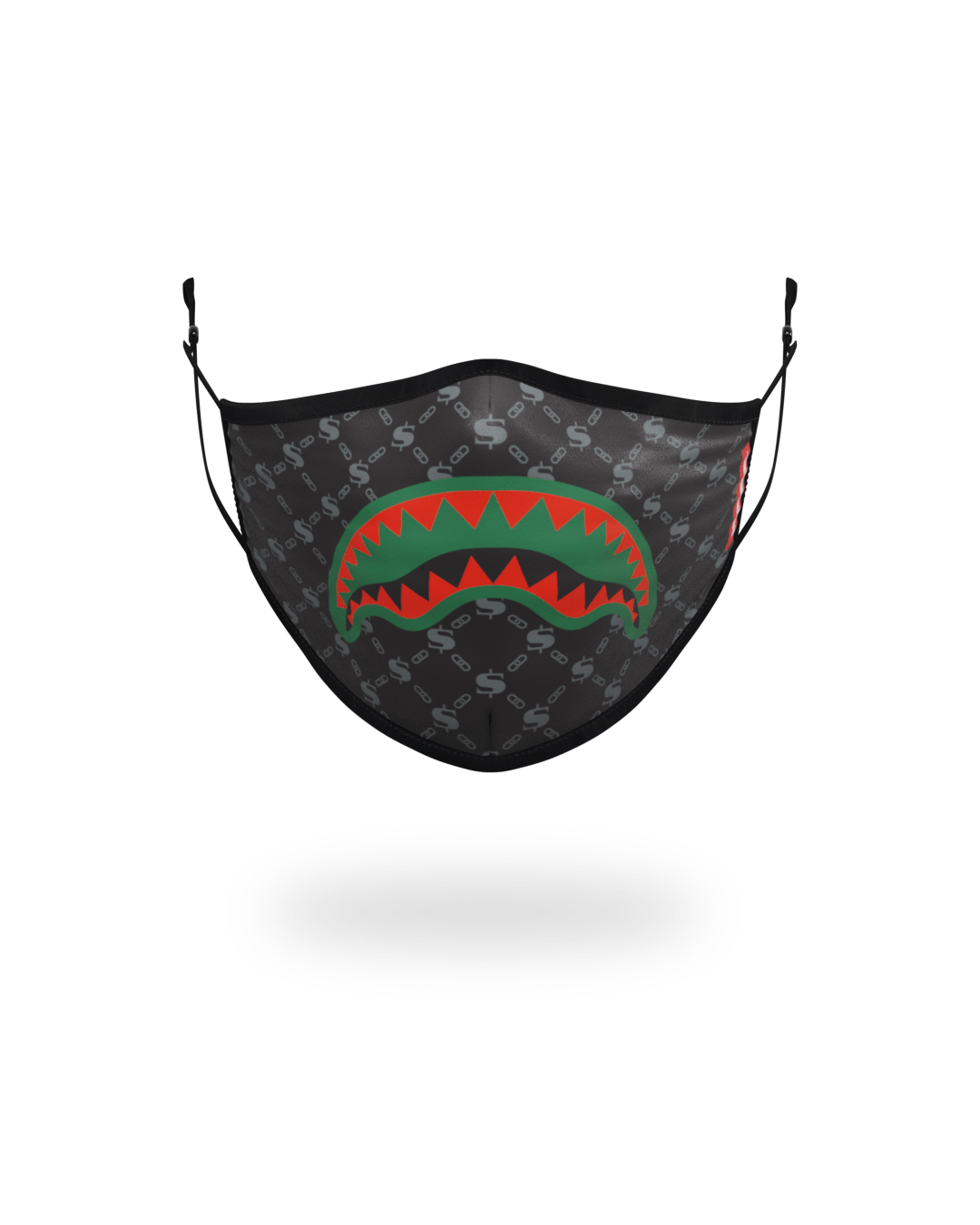 ADULT SPUCCI BLACK FORM-FITTING FACE MASK