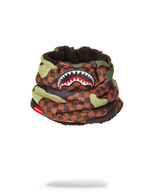 CHECKER CAMO NECK WARMER