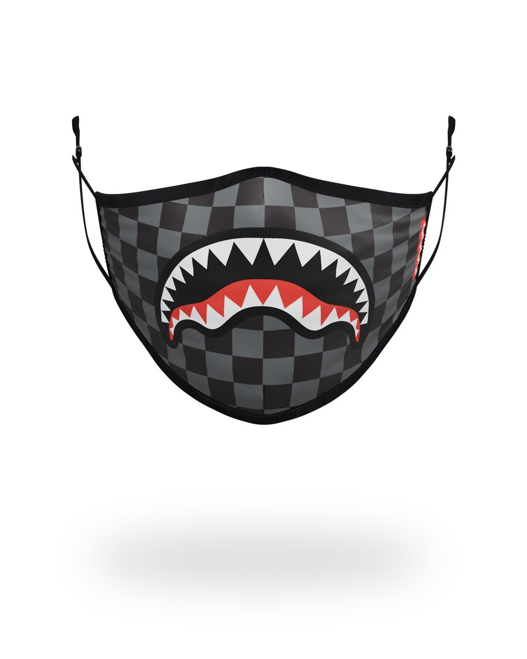 ADULT SHARKS IN PARIS GREY FORM FITTING FACE MASK