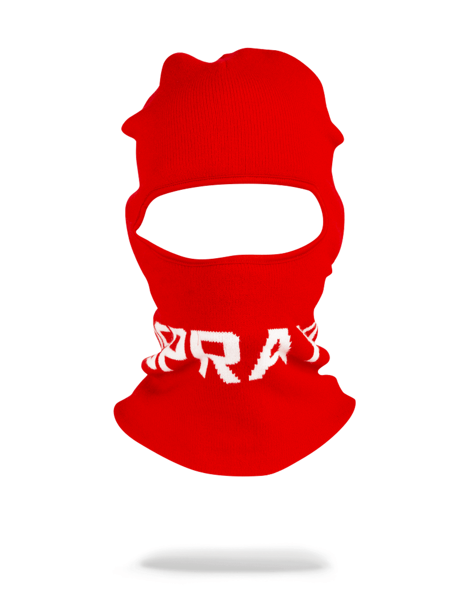 RED SPRAYGROUND LOGO SKI MASK - Image 2