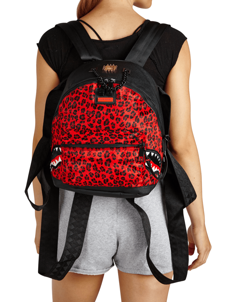 6-STRAP RED LEOPARD EMPRESS PONY HAIR - Image 5