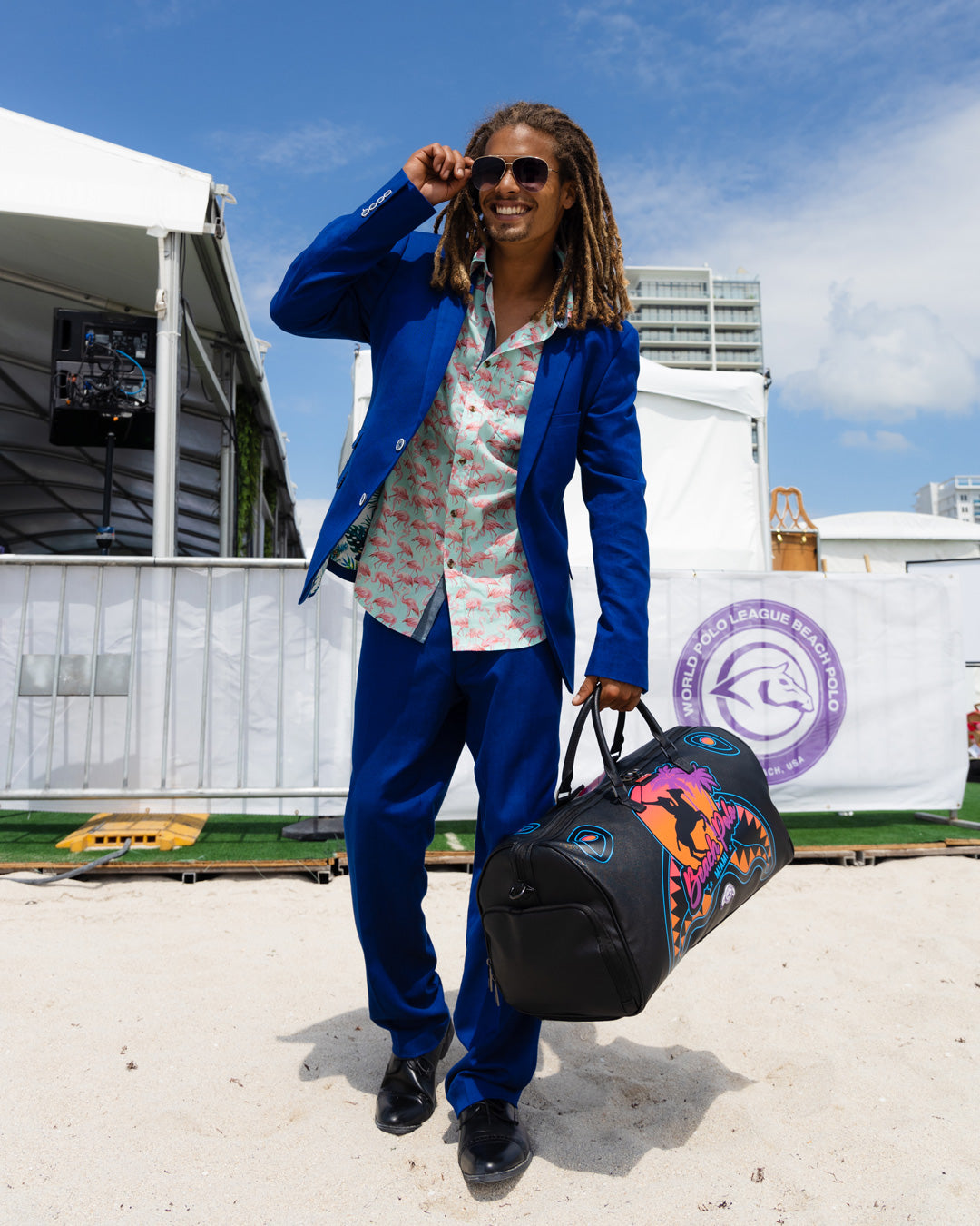 MIAMI BEACH POLO COLLAB DUFFLE BLACK - Image 4