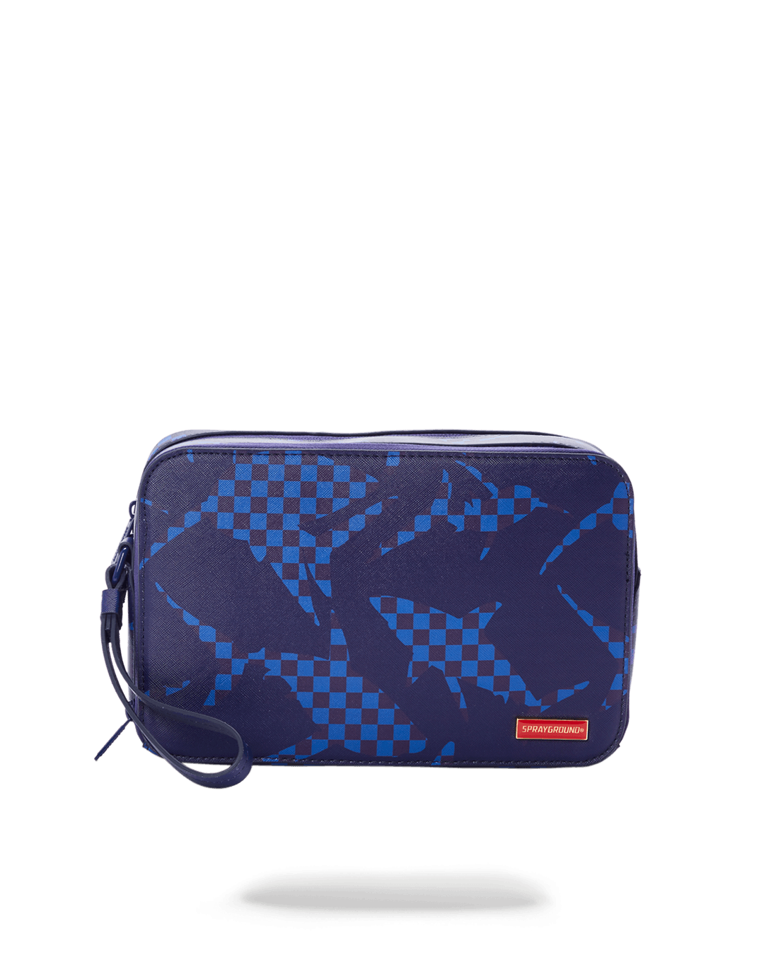 SHARK CHECK BLUE TOILETRY