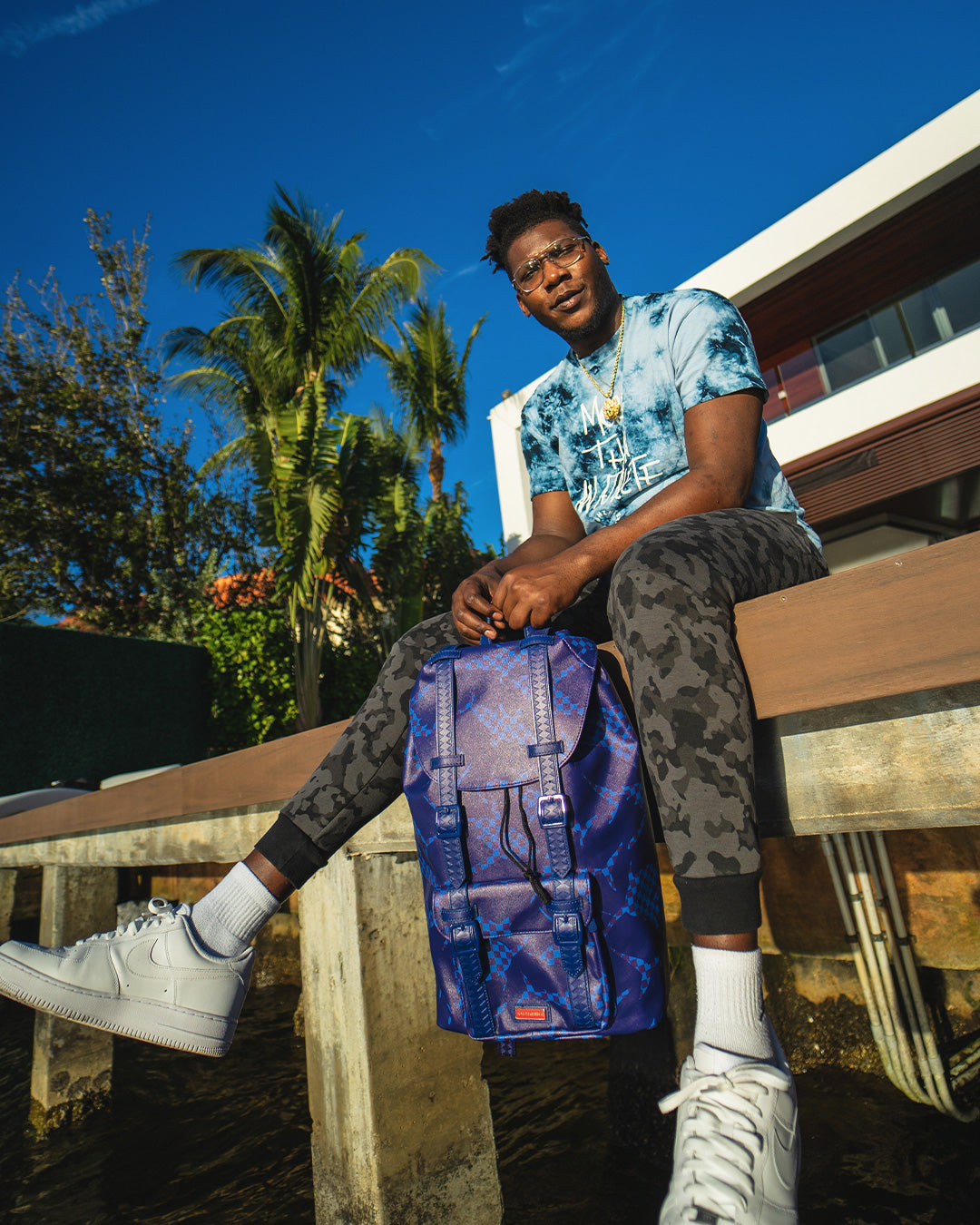SHARK CHECK BLUE HILLS BACKPACK - Image 2