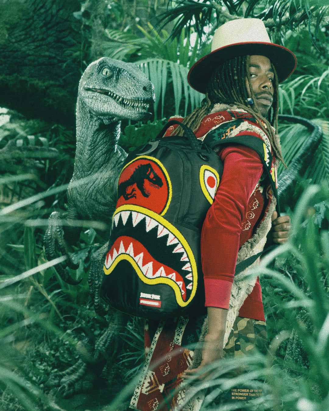 JURASSIC PARK SHARK CHENILLE SHARK BACKPACK DLXR - Image 2