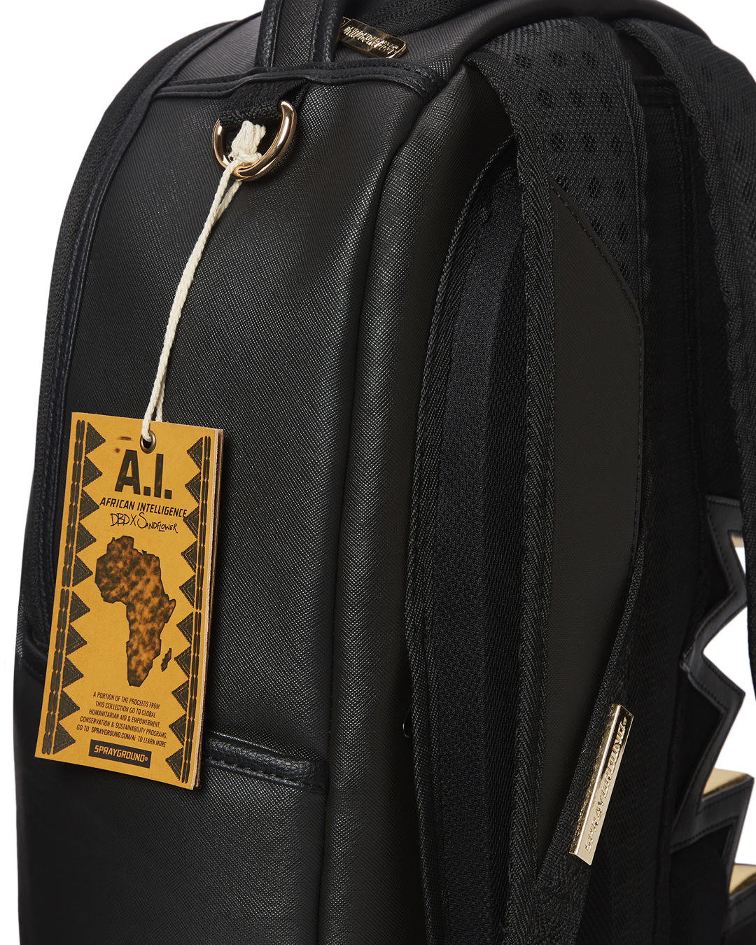 Ai3 SHARK BITE BLACK GOLD BACKPACK DLXV - Image 13