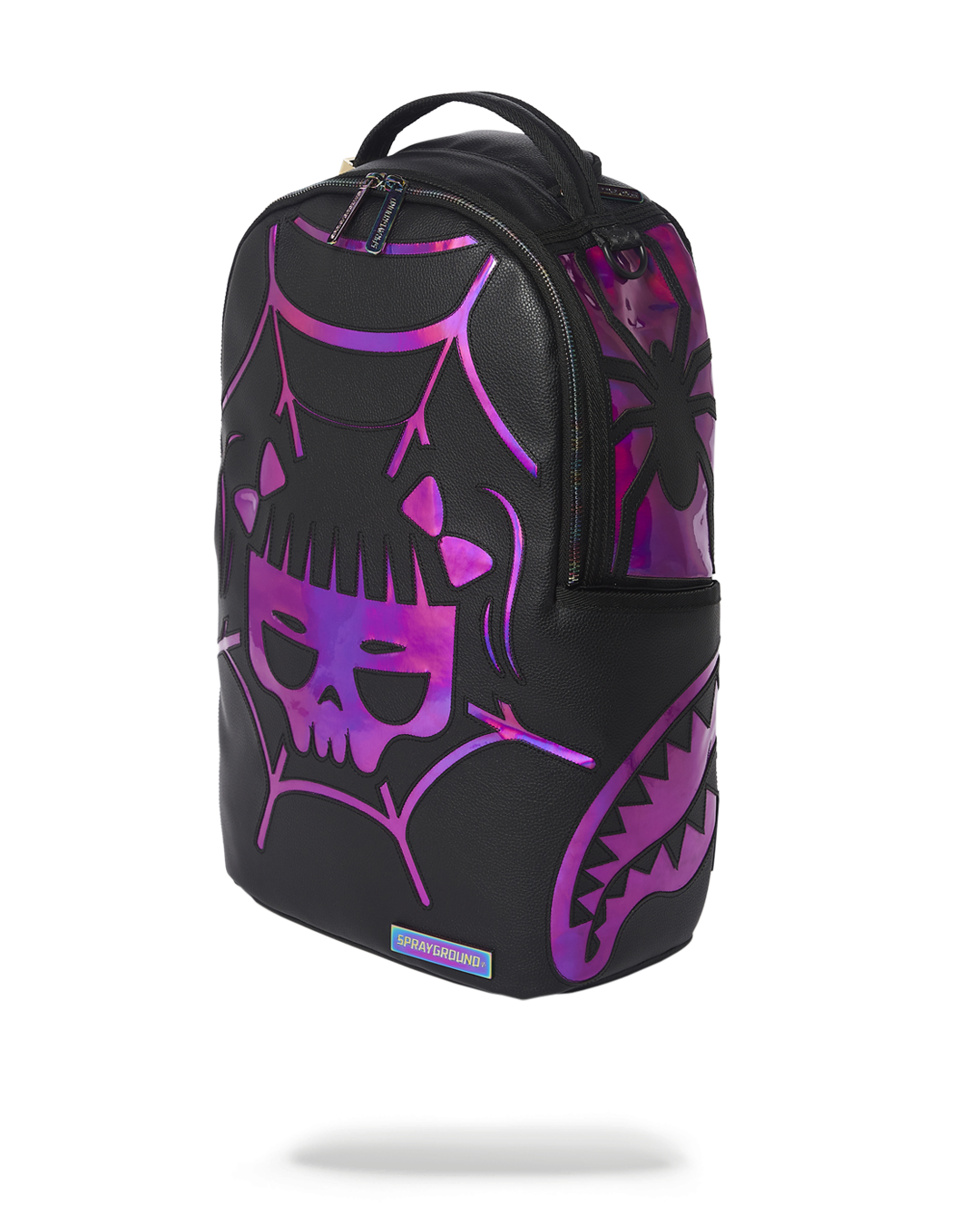 CAZZU IRIDESCENT CUT SEW SPIDER SKULL SHARK BACKPACK DLXV - Image 3