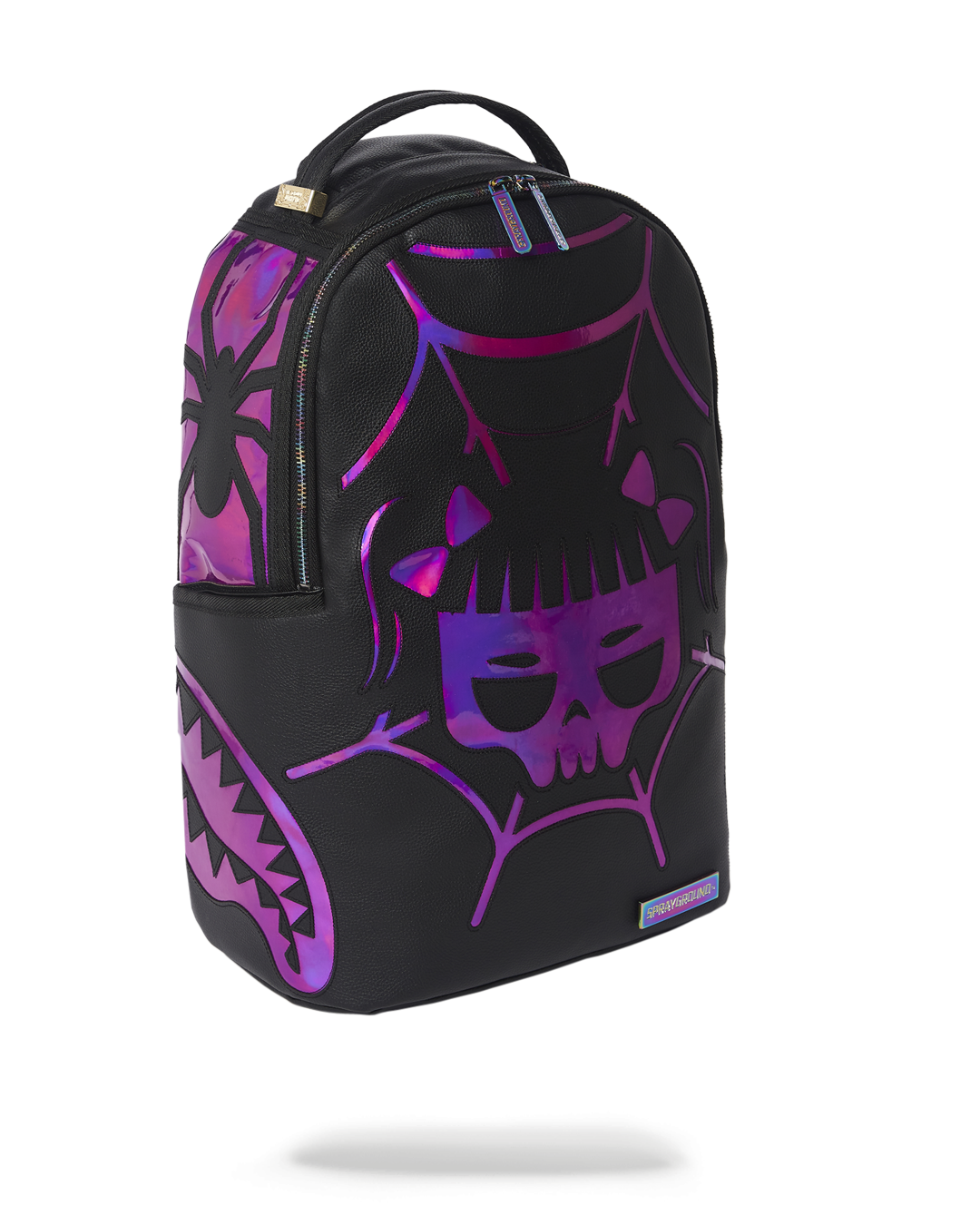 CAZZU IRIDESCENT CUT SEW SPIDER SKULL SHARK BACKPACK DLXV - Image 7