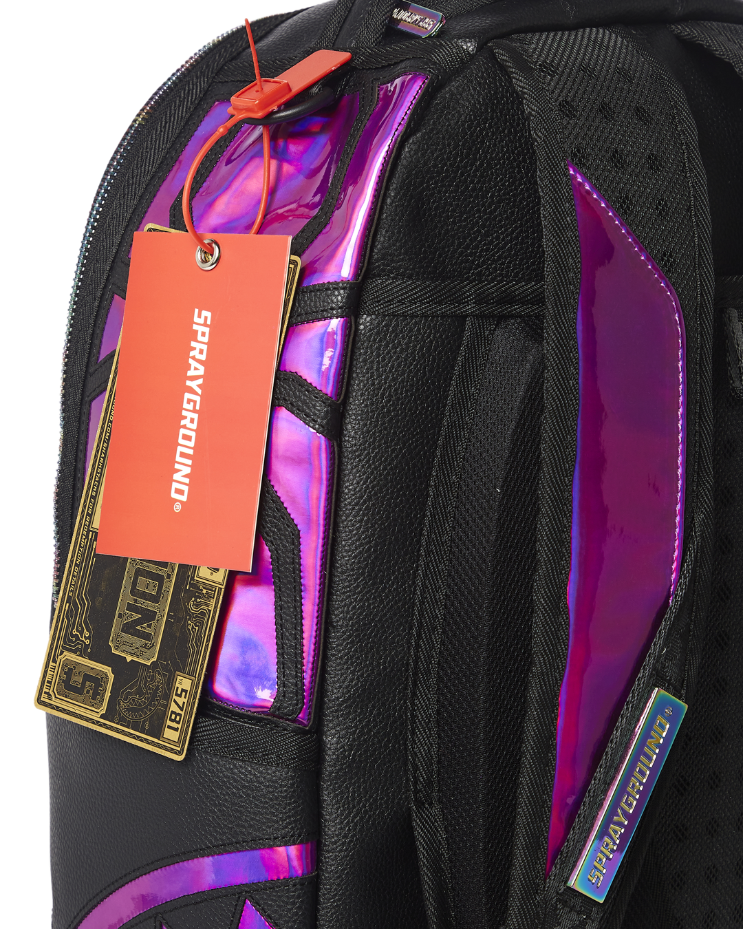 CAZZU IRIDESCENT CUT SEW SPIDER SKULL SHARK BACKPACK DLXV - Image 12