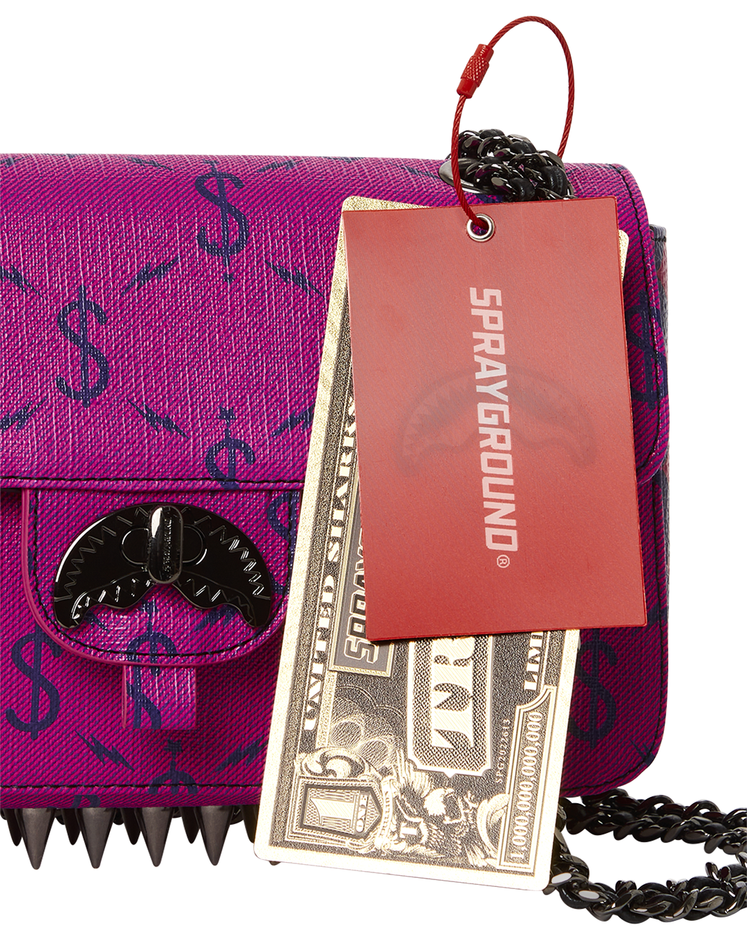 NAPDRAGON GOLD CHAIN SHARK HANDBAG - Image 15