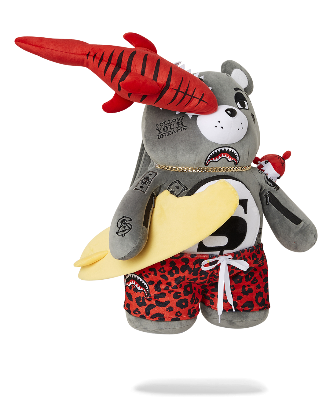 SHARK FRIENDS MONEYBEAR TEDDYBEAR BACKPACK - Image 3