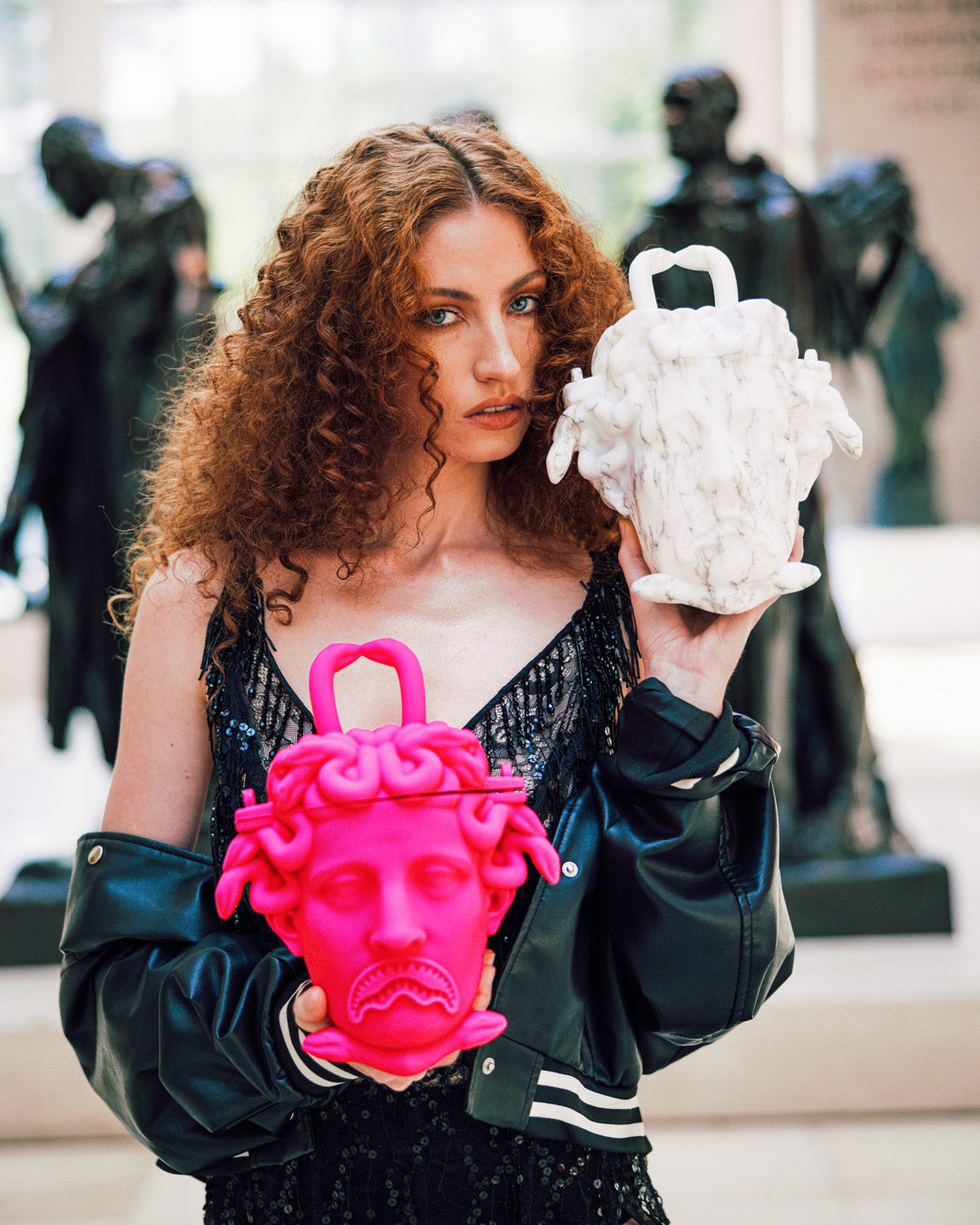 THE MET CANOVA MEDUSA HANDBAG MARBLE - Image 12