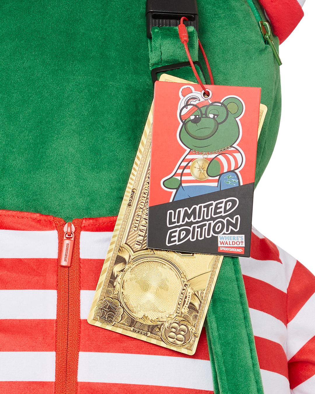 WHERES WALDO MONEYBEAR TEDDYBEAR BACKPACK - Image 12