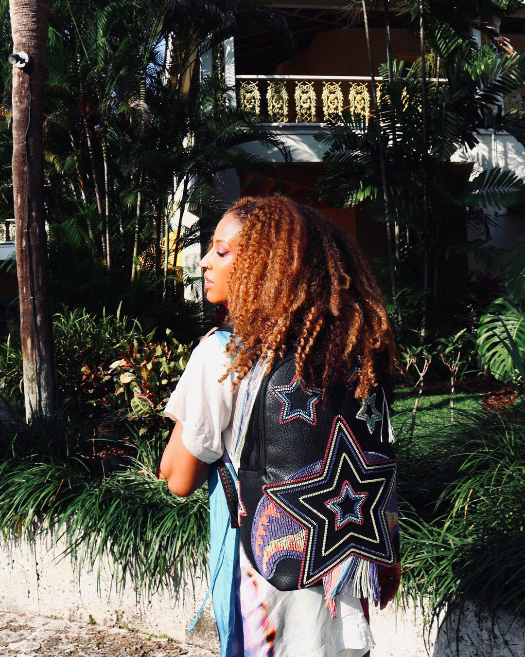 STAR RACER AI7 SANDFLOWER COLLAB BEADED BACKPACK - Image 10