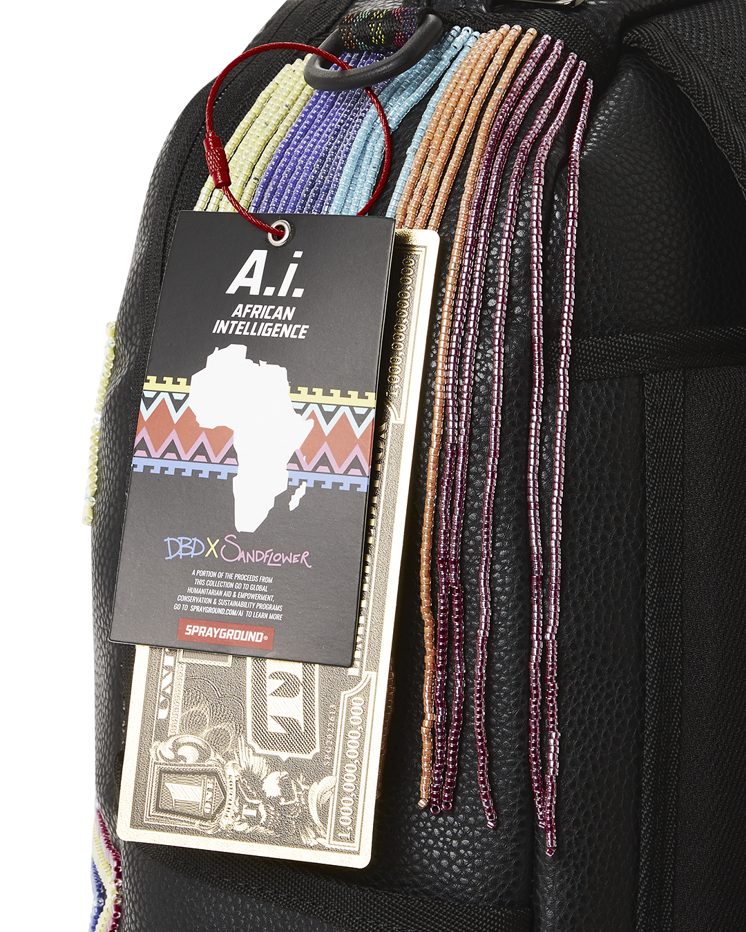 STAR RACER AI7 SANDFLOWER COLLAB BEADED BACKPACK - Image 24