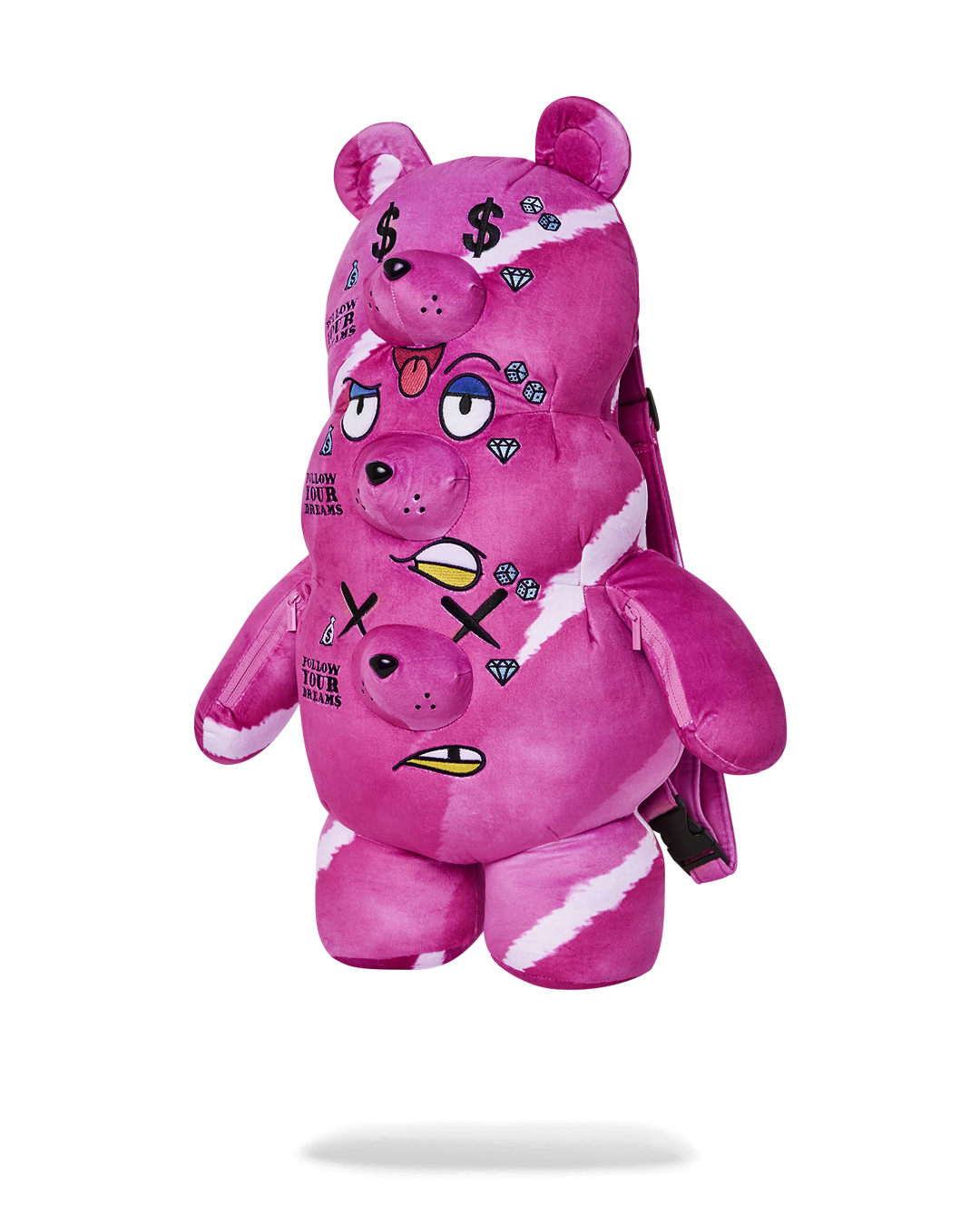 THE 3 HEADED BEAR PLUSH TEDDYBEAR BACKPACK - Image 5