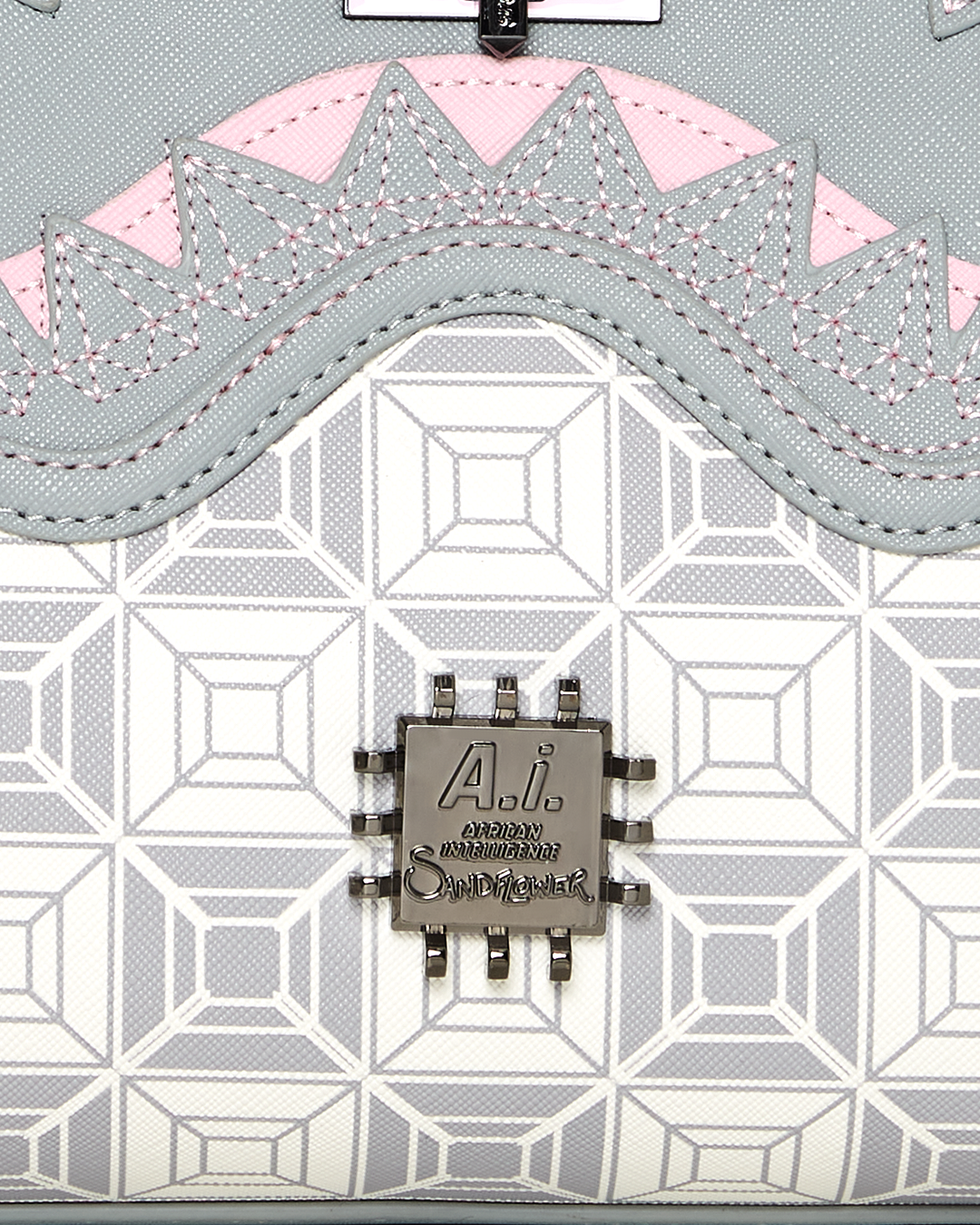 AI8 AFRICAN INTELLIGENCE BOOKED BUSY SHARK HANDBAG - Image 12