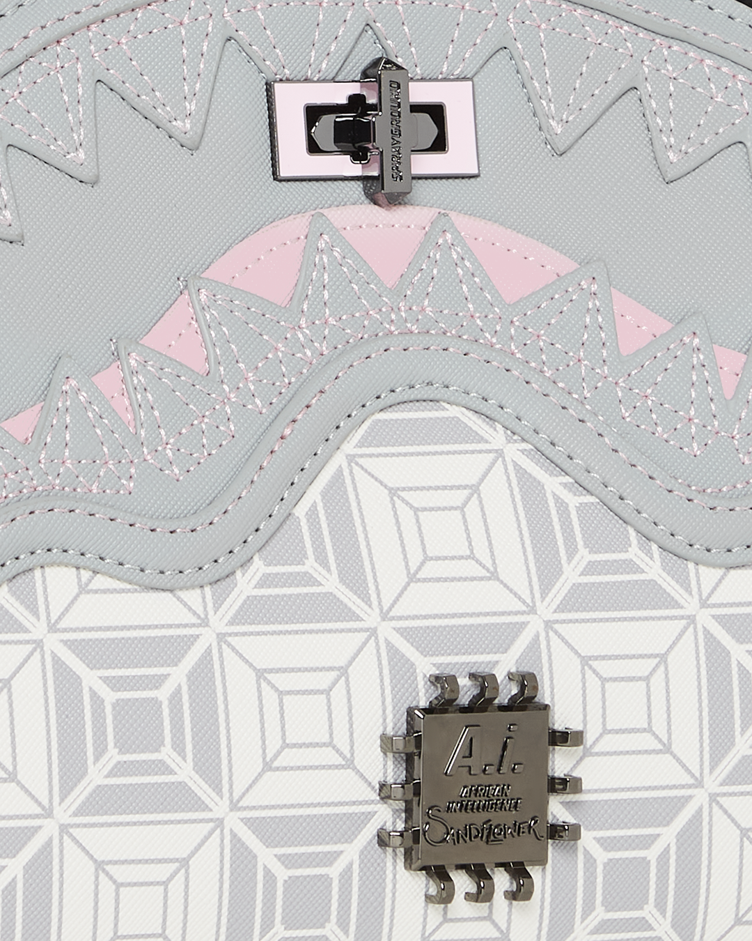 AI8 AFRICAN INTELLIGENCE BOOKED BUSY SHARK HANDBAG - Image 13