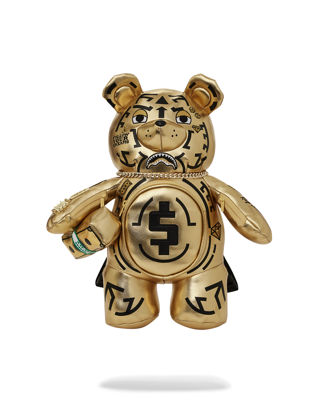 AI8 AFRICAN INTELLIGENCE PATH TO THE FUTURE II MEDIUM MONEYBEAR TEDDYBEAR BACKPACK