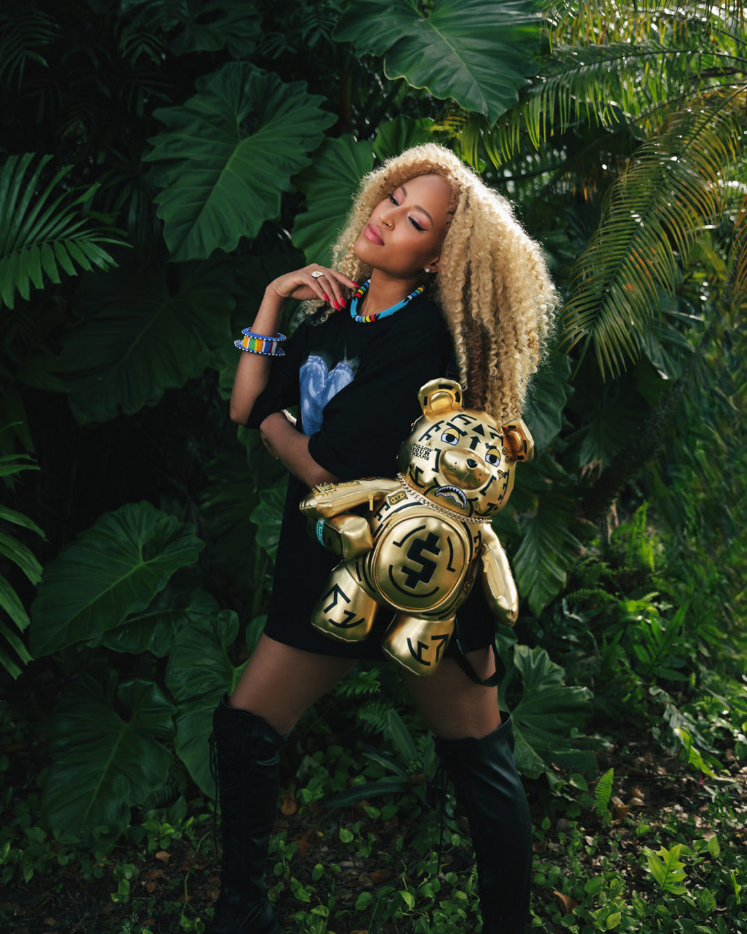 AI8 AFRICAN INTELLIGENCE PATH TO THE FUTURE II MEDIUM MONEYBEAR TEDDYBEAR BACKPACK - Image 6