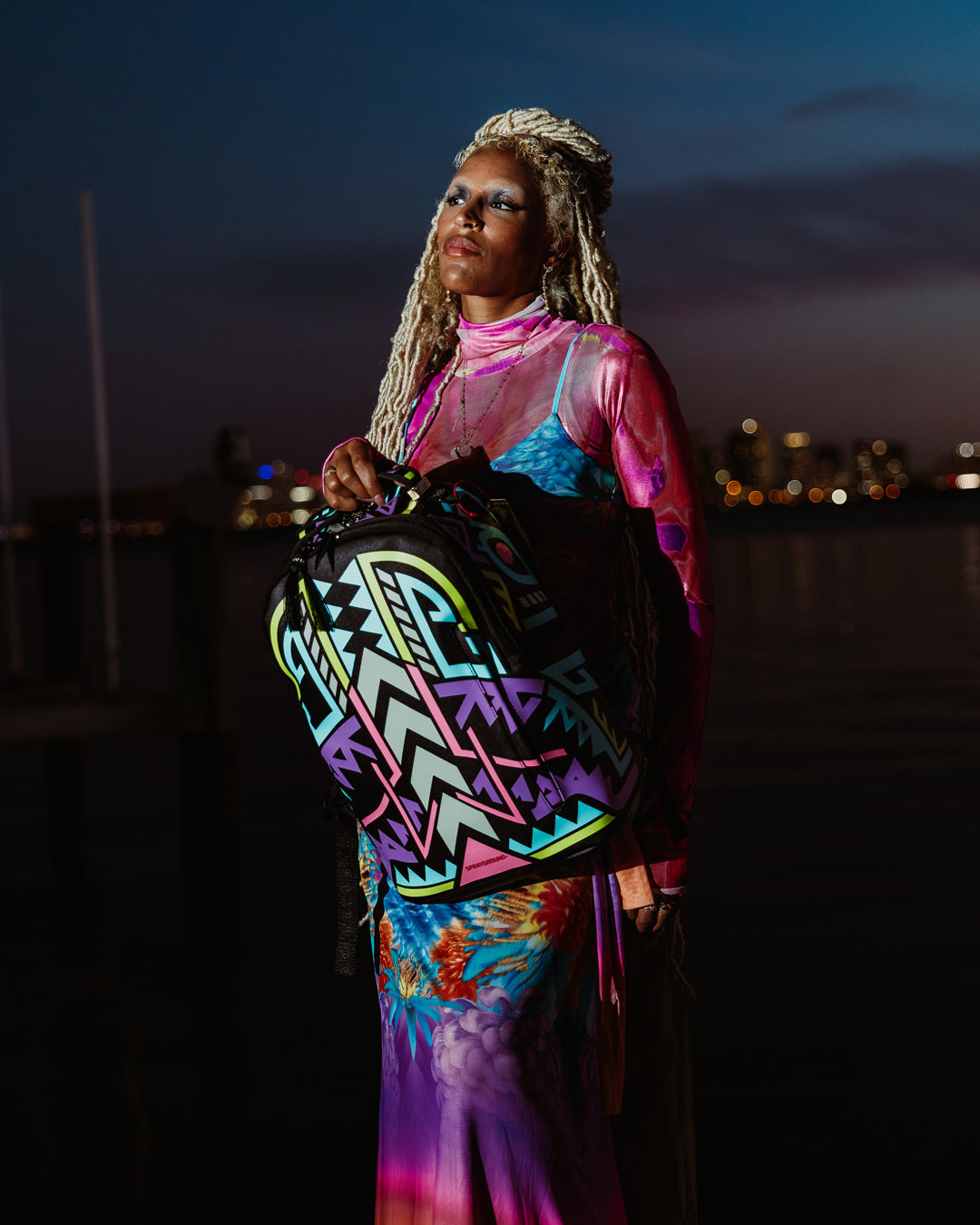 AI PATH TO THE FUTURE III BACKPACK - SANDFLOWER COLLAB GLOW IN THE DARK - Image 4