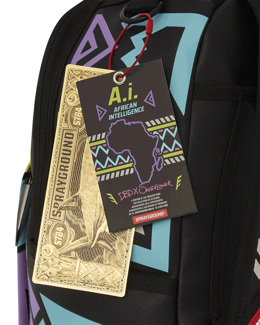 AI PATH TO THE FUTURE III BACKPACK - SANDFLOWER COLLAB GLOW IN THE DARK - Image 25