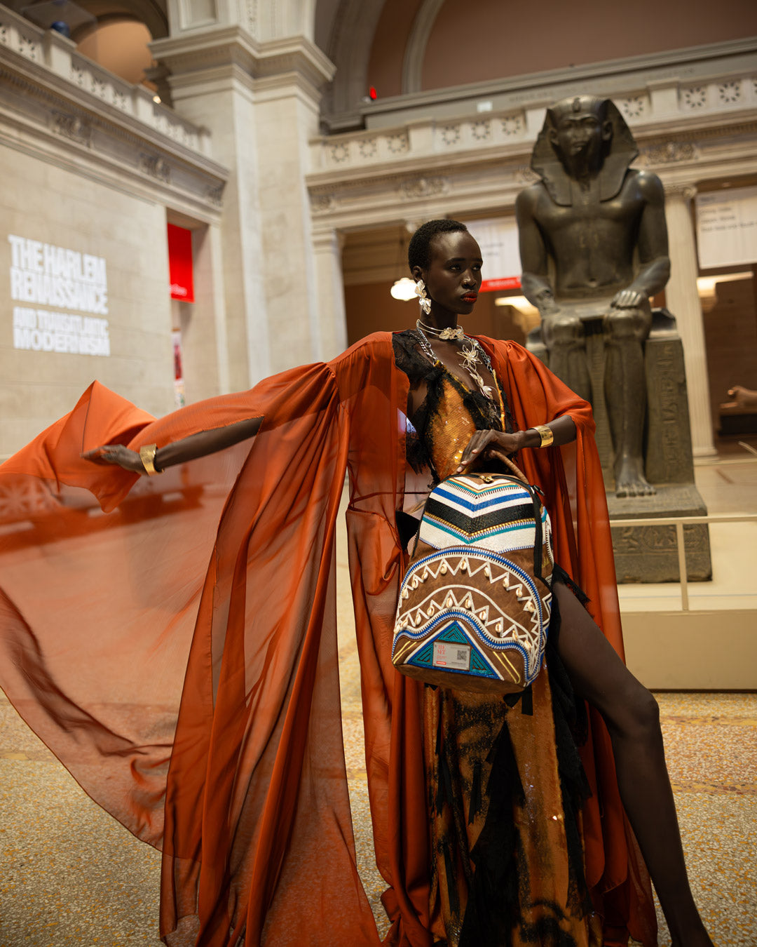 THE MET KUBA KINGDOM HEADDRESS BACKPACK - Image 8