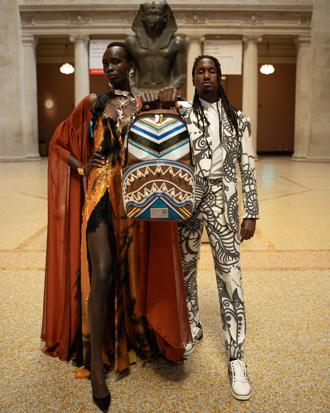 THE MET KUBA KINGDOM HEADDRESS BACKPACK - Image 12