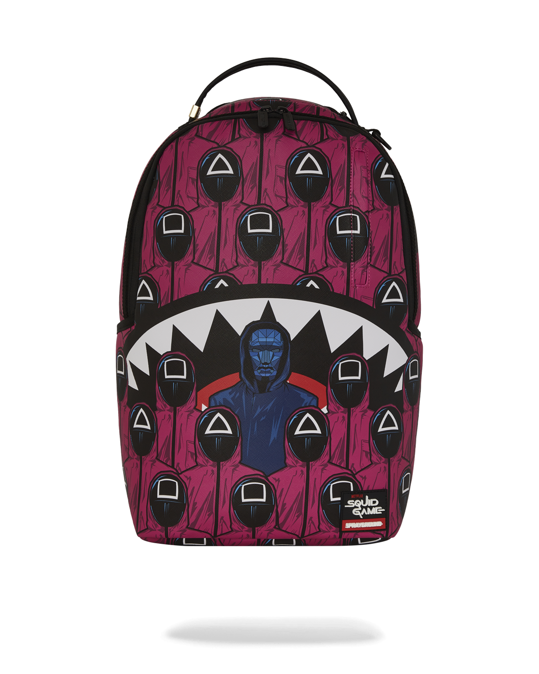 SQUID GAME COLLAB FRONT MAN PINK GUARD SHARKS BACKPACK
