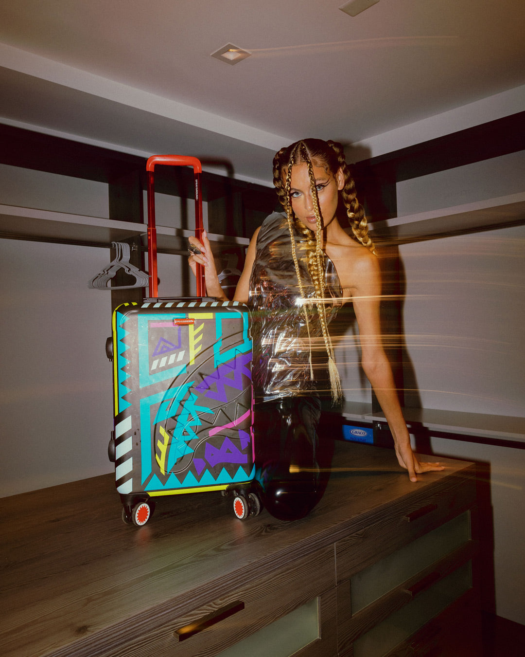 AI PATH TO THE FUTURE III HARDSHELL CARRY-ON LUGGAGE - SANDFLOWER COLLAB - Image 31