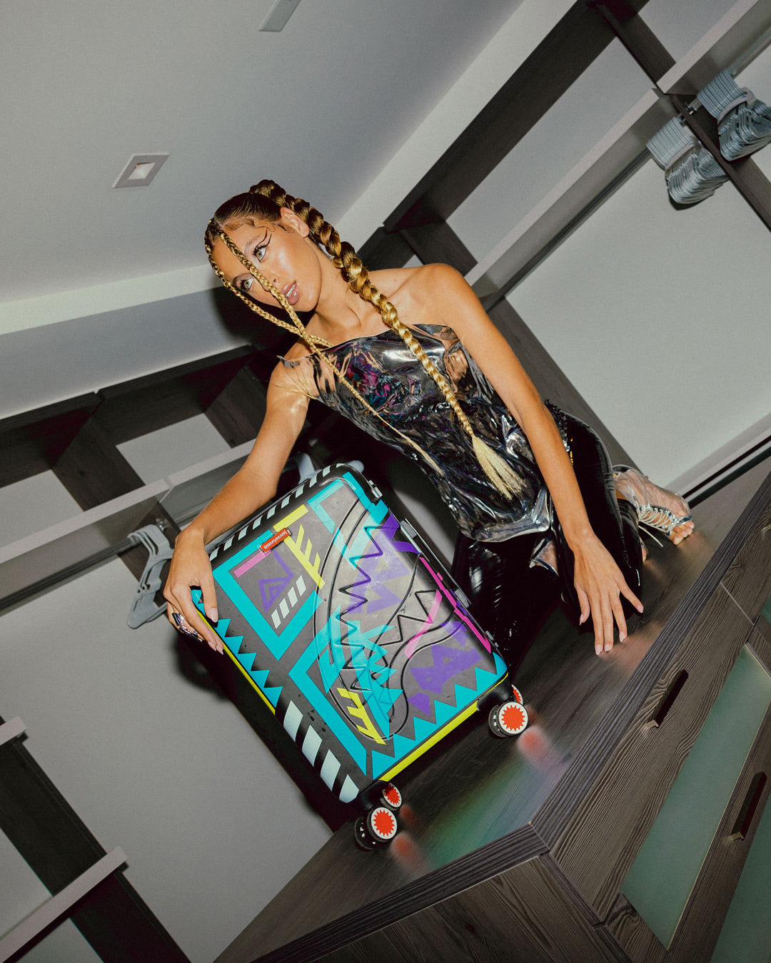 AI PATH TO THE FUTURE III HARDSHELL CARRY-ON LUGGAGE - SANDFLOWER COLLAB - Image 33