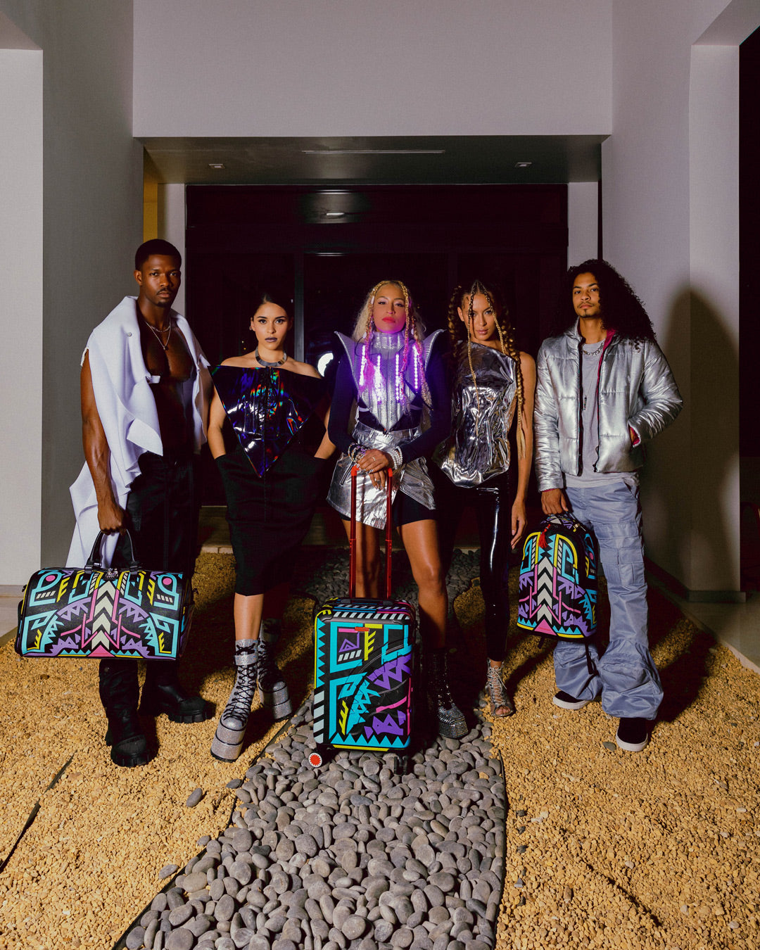 AI PATH TO THE FUTURE III HARDSHELL CARRY-ON LUGGAGE - SANDFLOWER COLLAB - Image 16