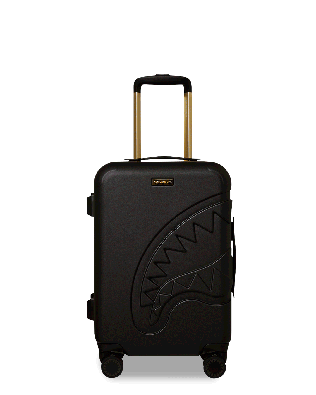 REALITY CHECK SHARKITECTURE CARRY-ON JETBLACK LUGGAGE GOLD HARDWARE
