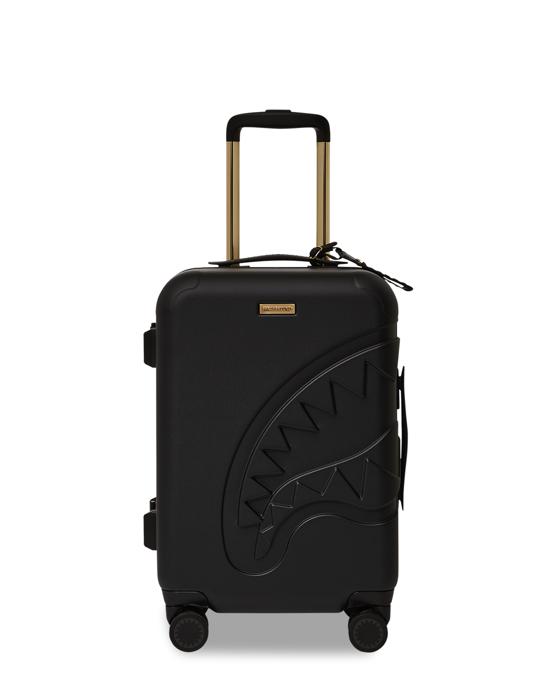 REALITY CHECK SHARKITECTURE CARRY-ON JETBLACK LUGGAGE GOLD HARDWARE - Image 3