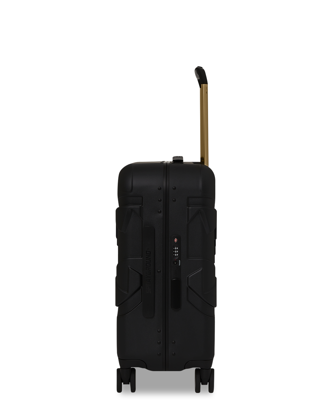REALITY CHECK SHARKITECTURE CARRY-ON JETBLACK LUGGAGE GOLD HARDWARE - Image 7