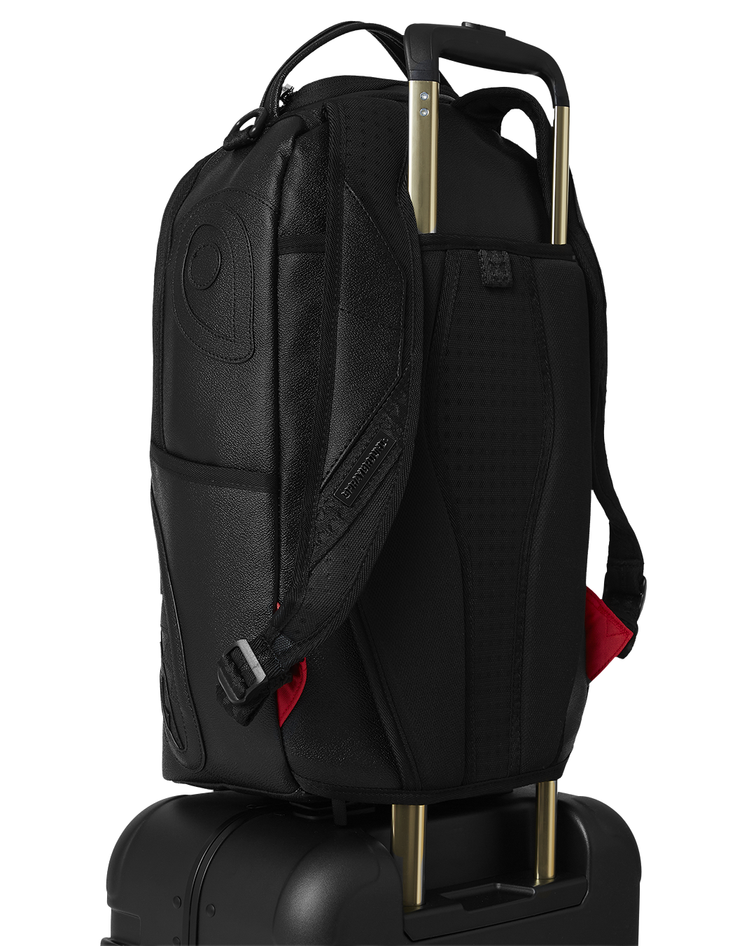 REALITY CHECK SHARKITECTURE CARRY-ON JETBLACK LUGGAGE GOLD HARDWARE - Image 13