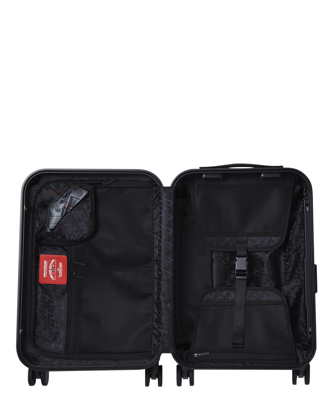 REALITY CHECK SHARKITECTURE CARRY-ON JETBLACK LUGGAGE GOLD HARDWARE - Image 19