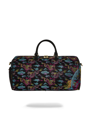EMBROIDERED DRAGONS DUFFLE