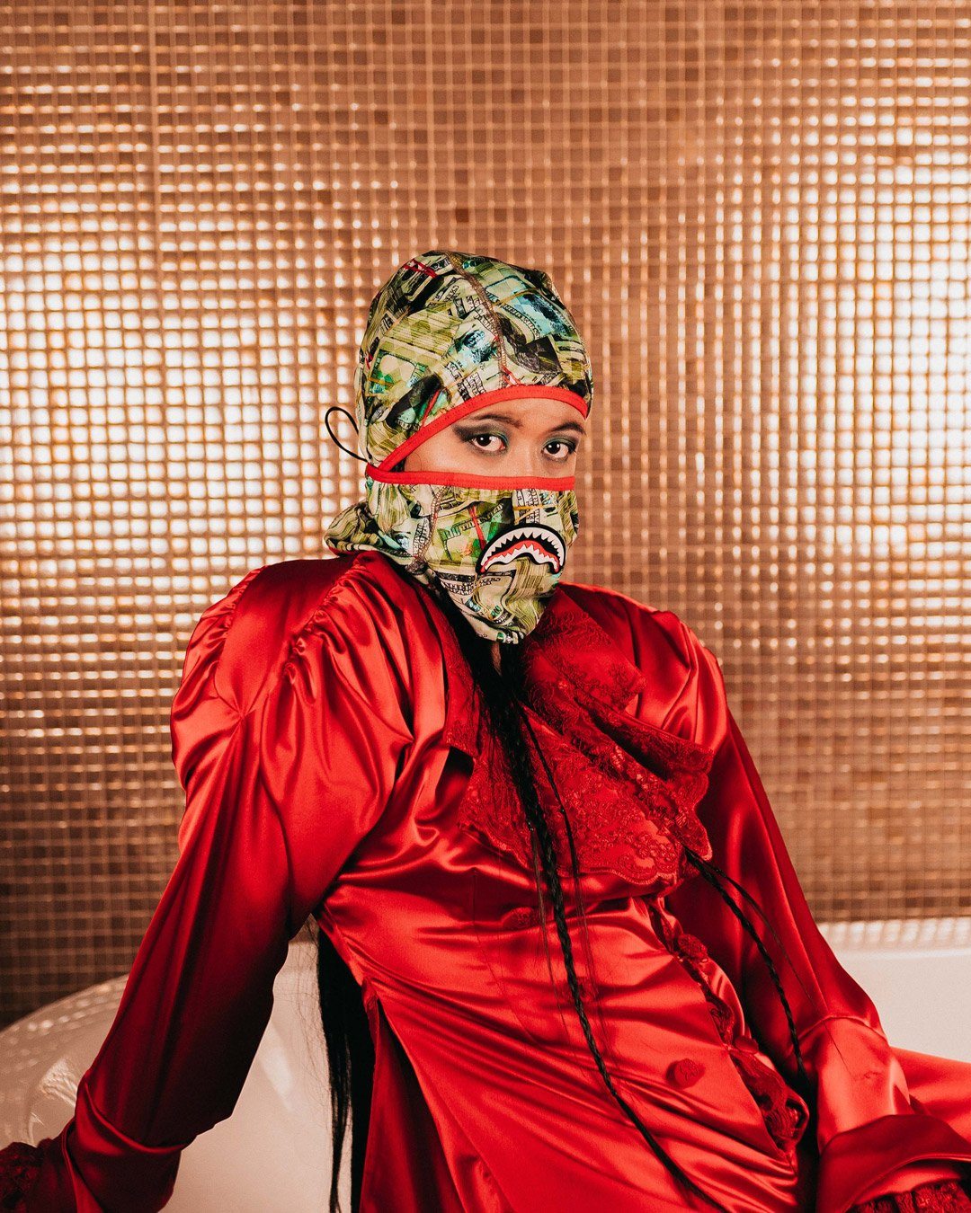 MAMA I MADE IT PULL DOWN SKI MASK - Image 2