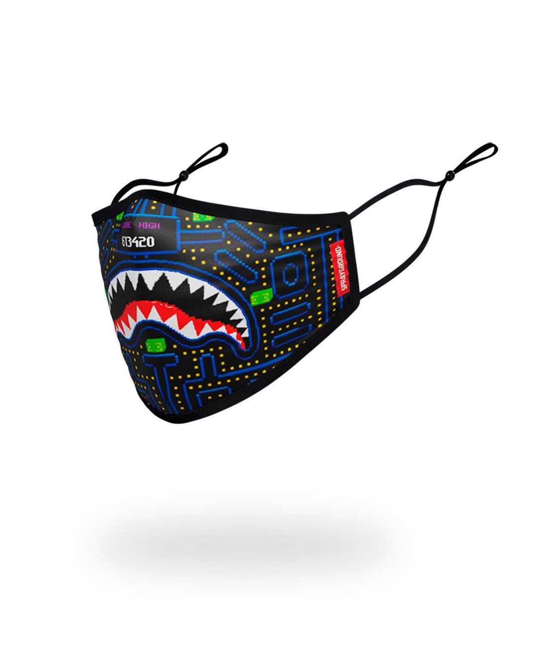 KIDS FORM FITTING MASK ARCADE SHARK - Image 2