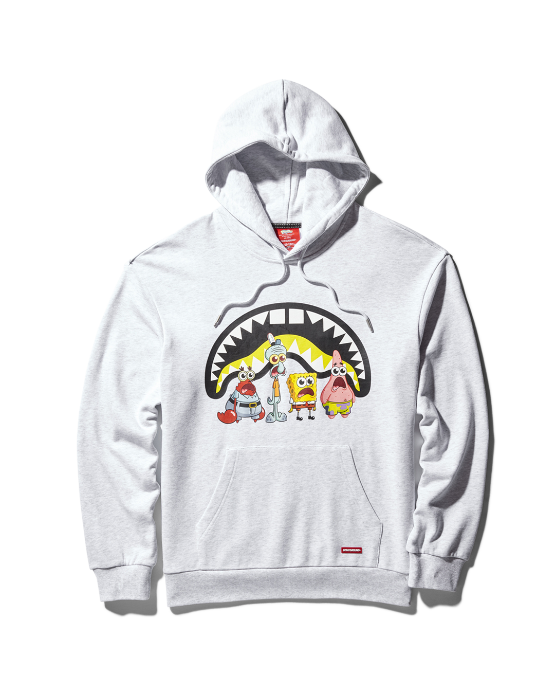 SPONGEBOB CREW SHARK HOODIE LIGHT GREY