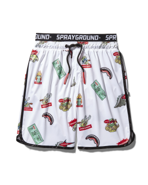 PATCH ALL-IN CORTO SWIM TRUNKS WHITE