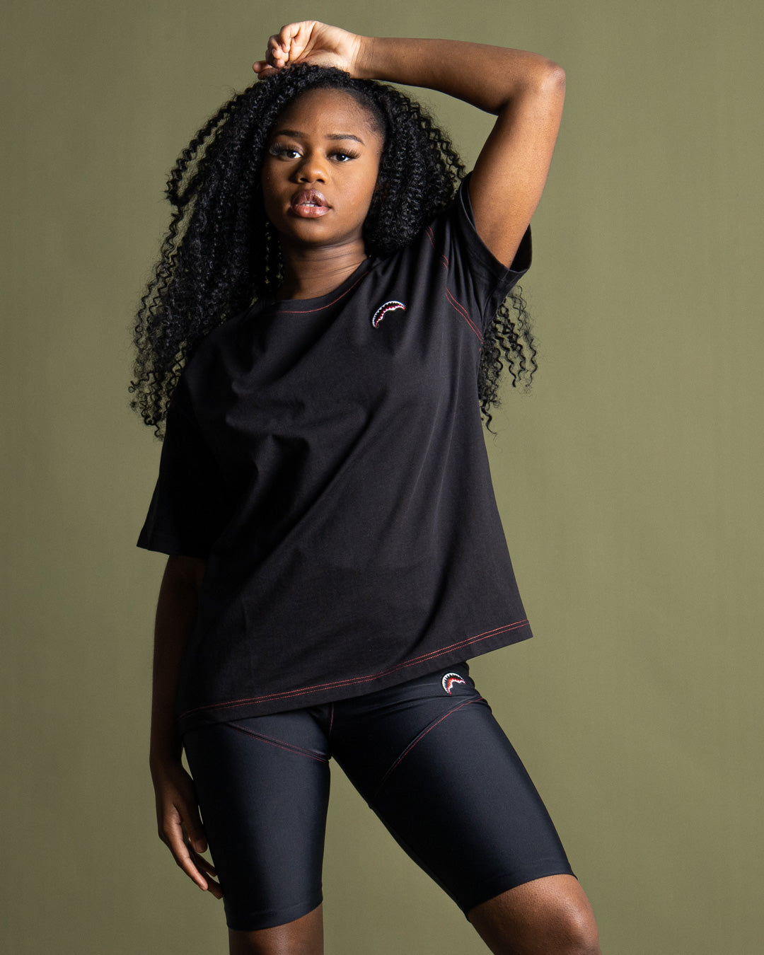 OVER SHARK T-SHIRT BLACK - Image 6