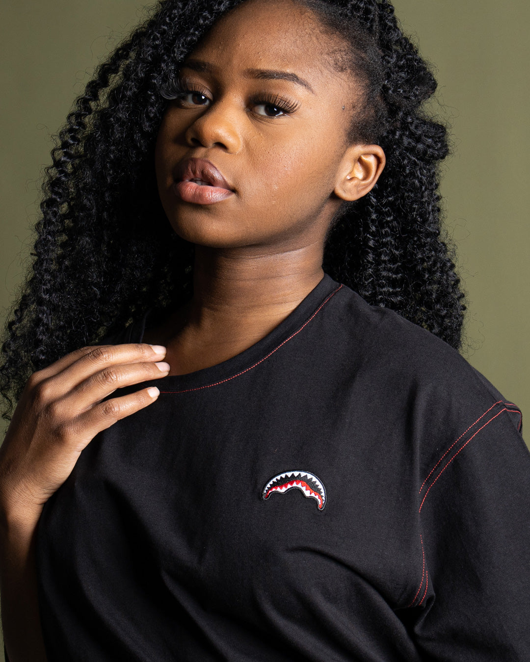 OVER SHARK T-SHIRT BLACK - Image 8