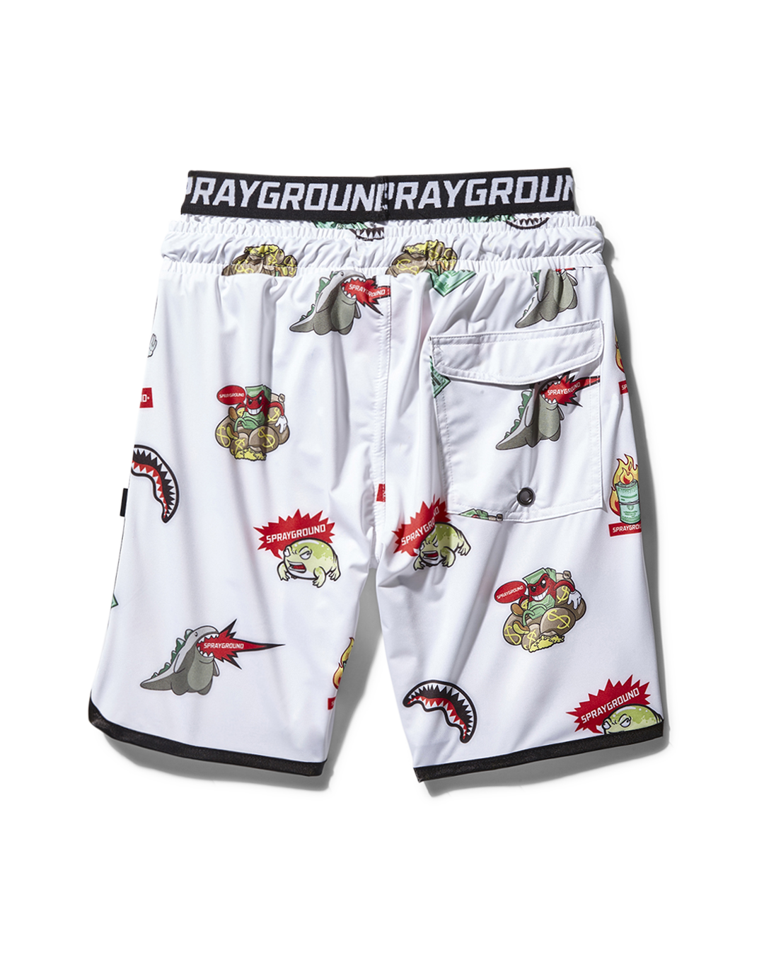 KIDS PATCH ALL-IN SWIM TRUNKS WHITE - Image 2