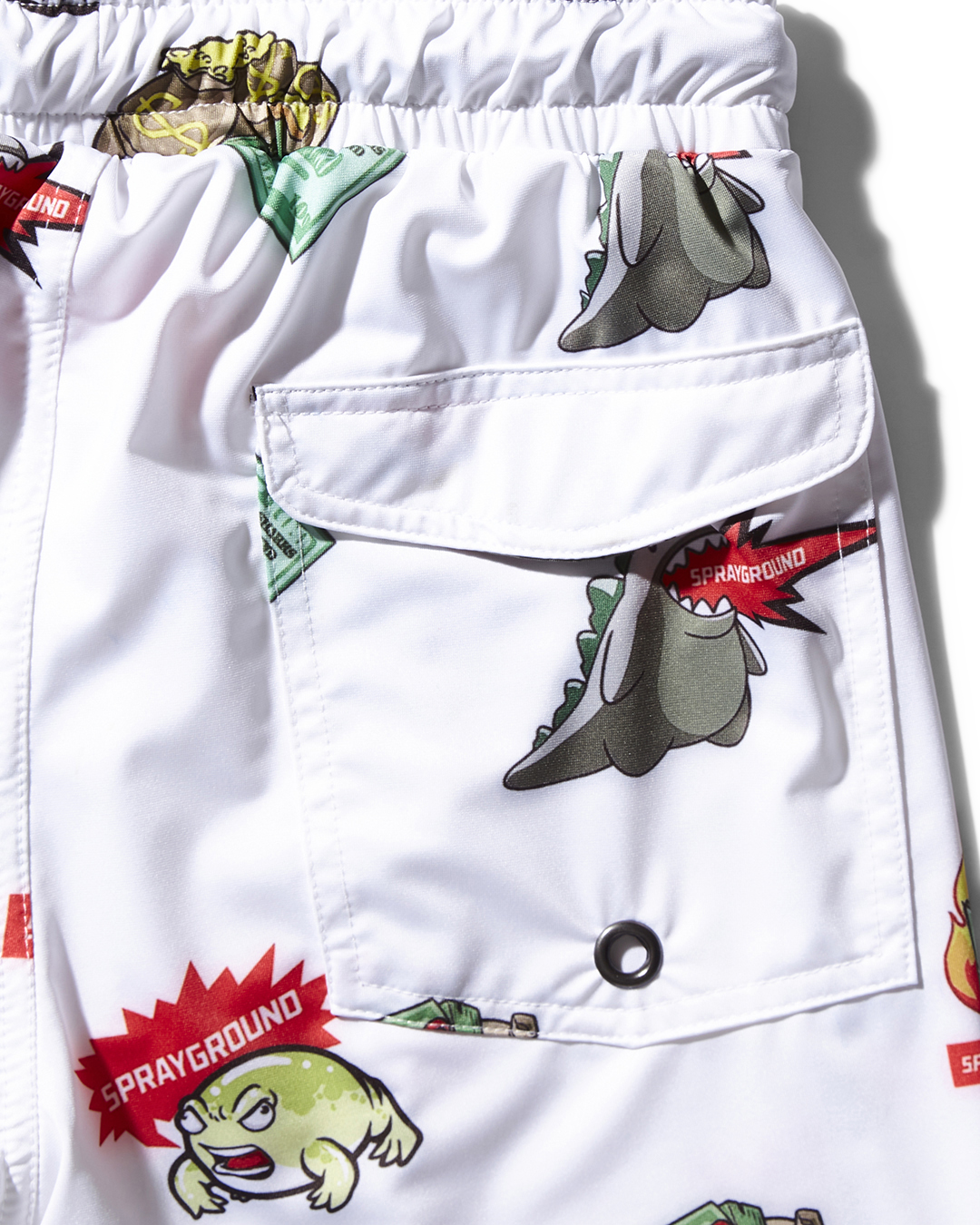 KIDS PATCH ALL-IN SWIM TRUNKS WHITE - Image 3