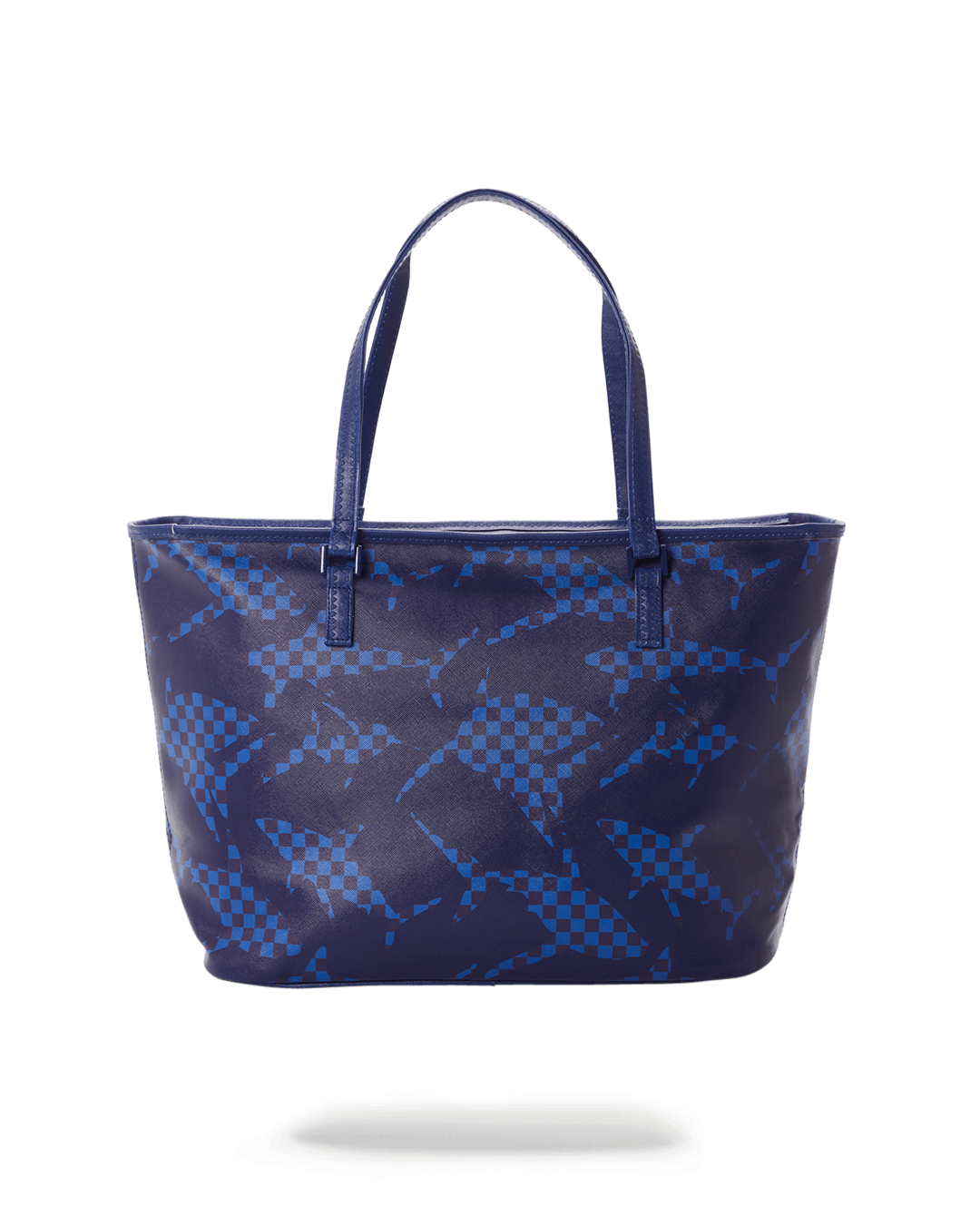 SHARK CHECK BLUE TOTE - Image 5