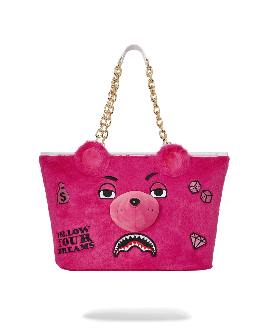 PLUSH MONEYBEAR TOTE PINK
