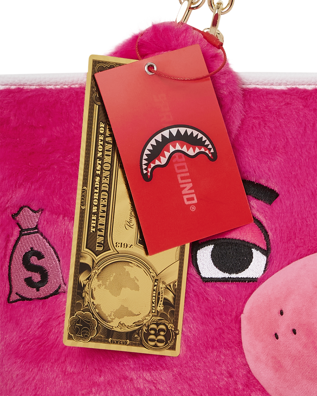 PLUSH MONEYBEAR TOTE PINK - Image 13